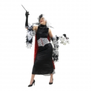 Fräck Cruella de Vil-dräkt