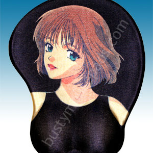 Animé boob shaped mousepad