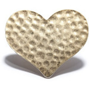 Hammered Heart Ring
