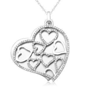 Sterling Silver Diamond Pendant