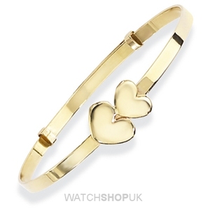 Double Hearts Bangle