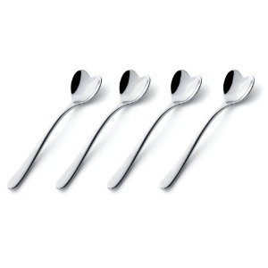 Set of four heart shaped Spoons