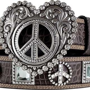 Crocodile Print Sparkle Belt