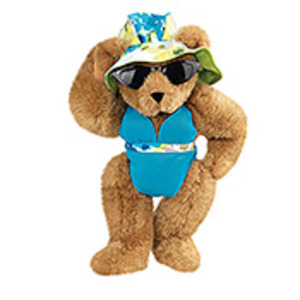 Modern Beach Girl Bear