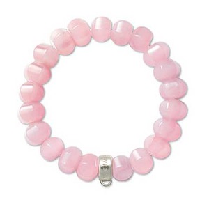 Rosa stenarmband