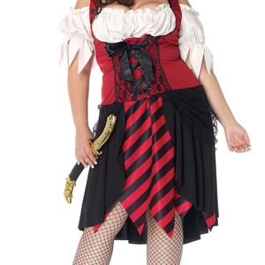 Extremt sexig plus sized pirat-klänning